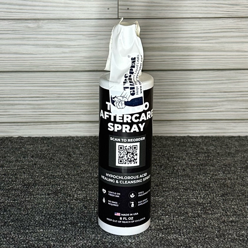 Tattoo Aftercare Spray (8 oz) Lightweight Alternative to Cream & Ointment